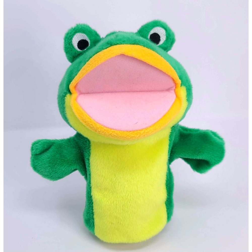 LAKESHORE LEARNING FROG Hand Puppet Plush 8" Green Classroom Storytime Toy